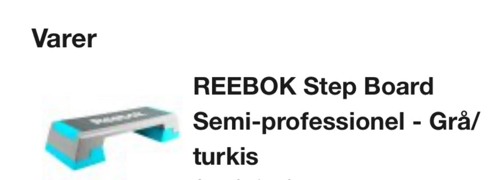 Stepkasse Reebok stepbænk