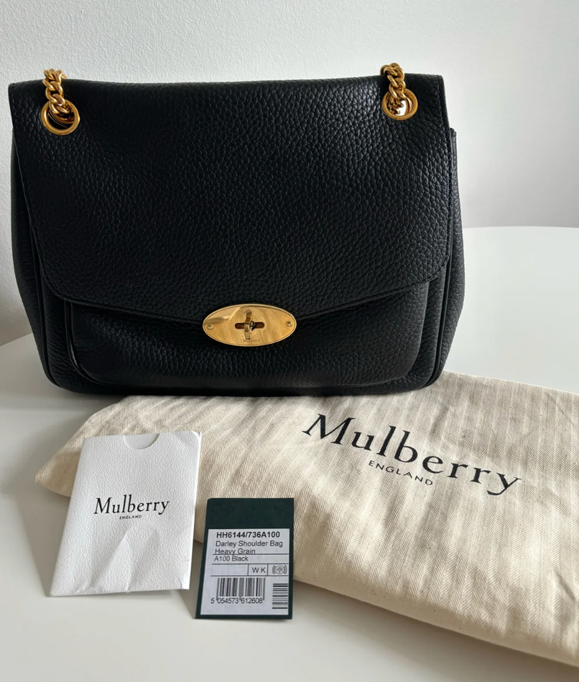 Crossbody, Mulberry, læder