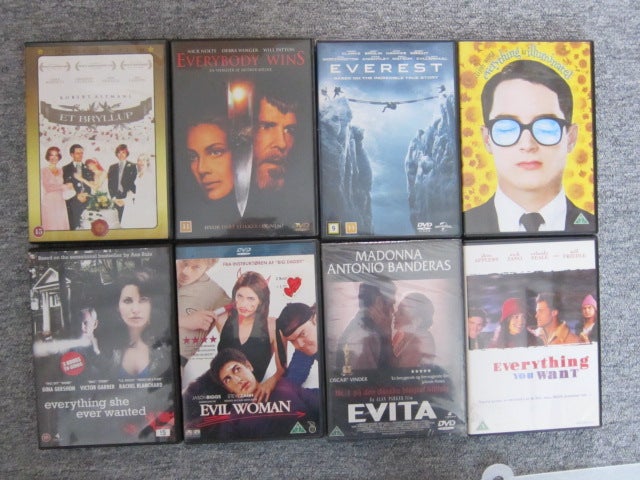 E1, DVD, andet