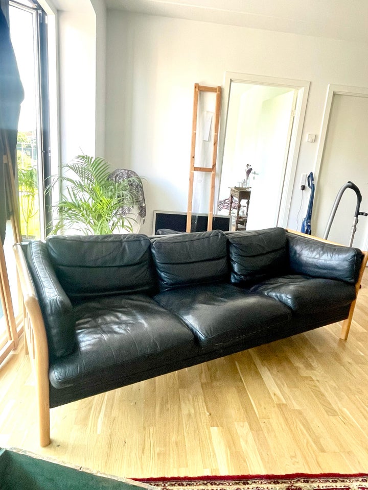 Sofa læder 3 pers