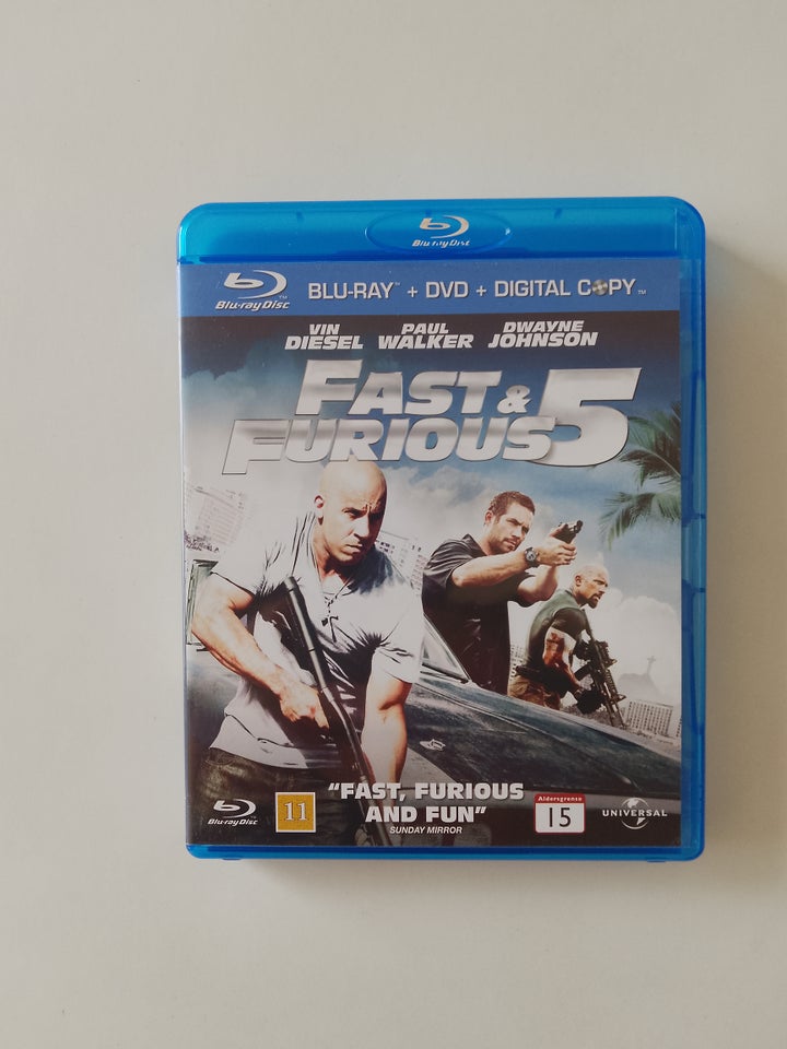 Fast  furious 5, Blu-ray, action