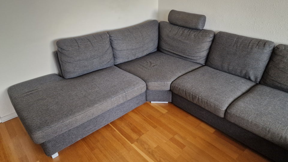 U-sofa, stof, 6 pers.