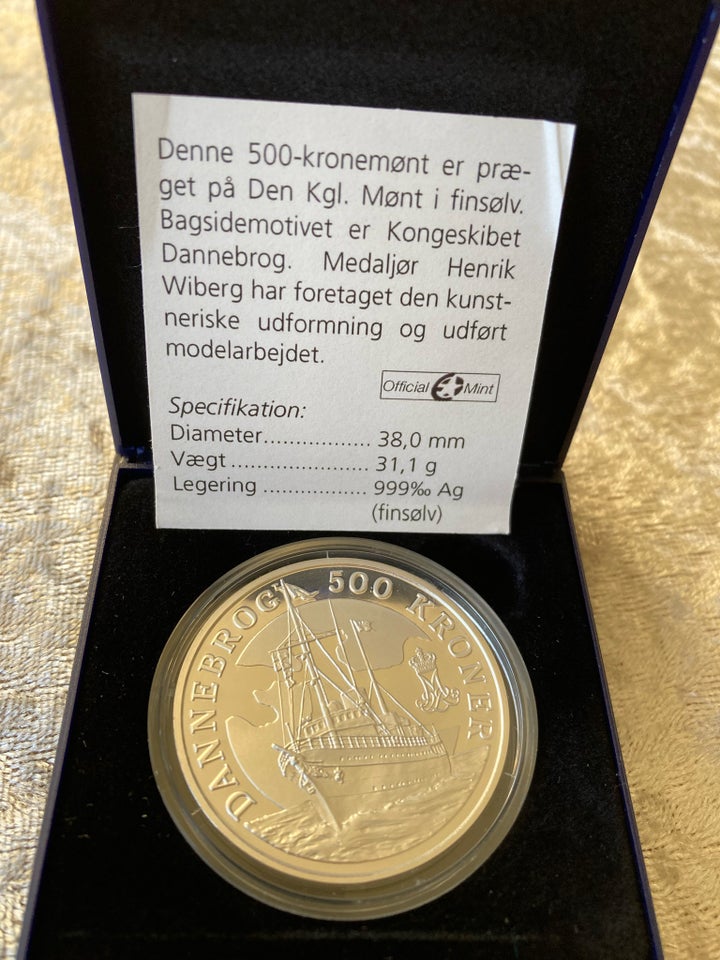 Danmark, mønter, 500kr