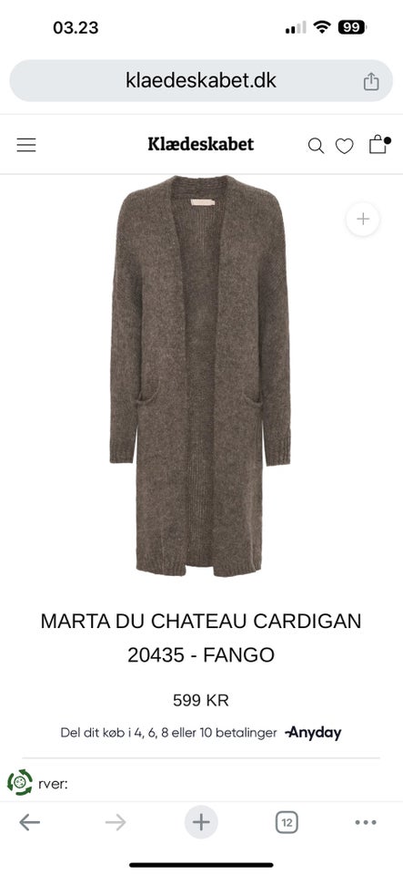 Cardigan, Marta, str. One size