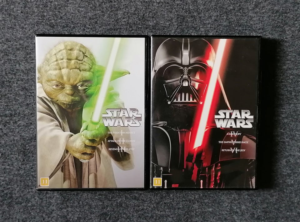 Star Wars 1-6, DVD, eventyr