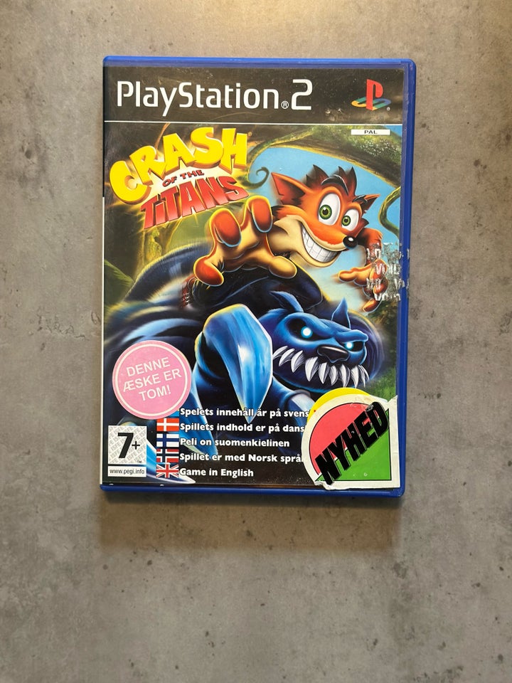 4 x Crash Bandicoot spil Ps2 