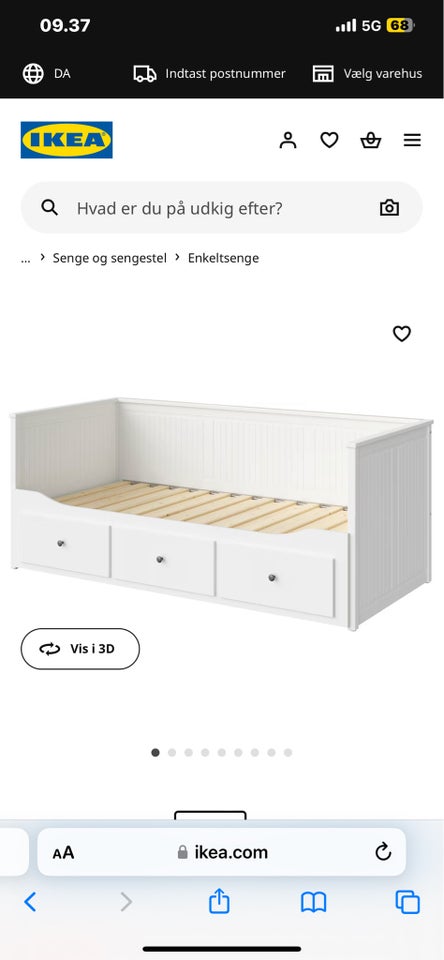 Sengeramme, Hemnes Ikea