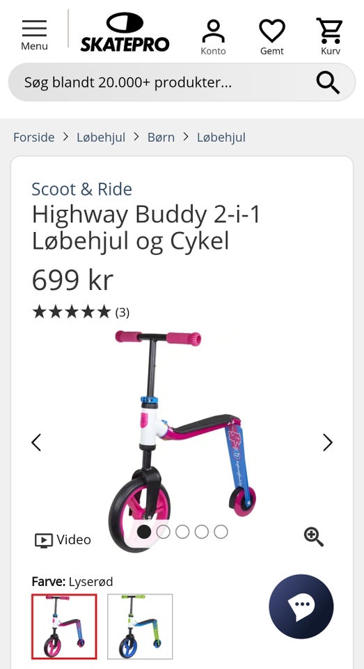 Løbehjul Løbecykel - Scoot  Ride