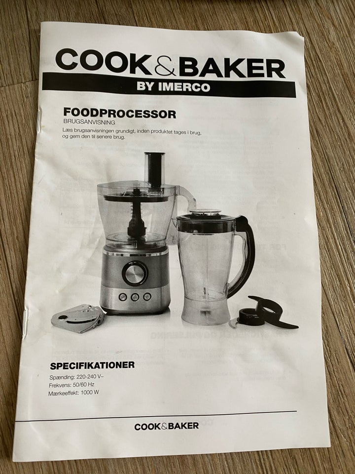 Foodprocessor, Cook  Baker