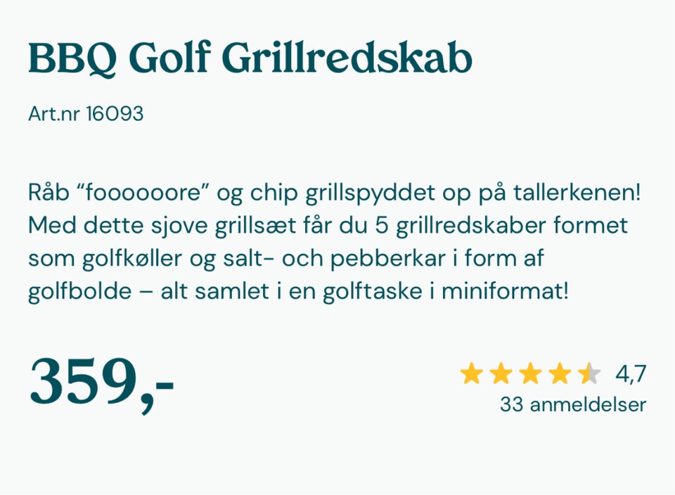 Andet golfudstyr Golf