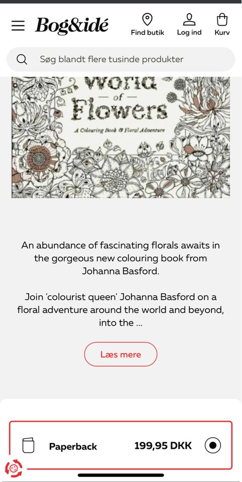 Colouring book - world of flowers ,