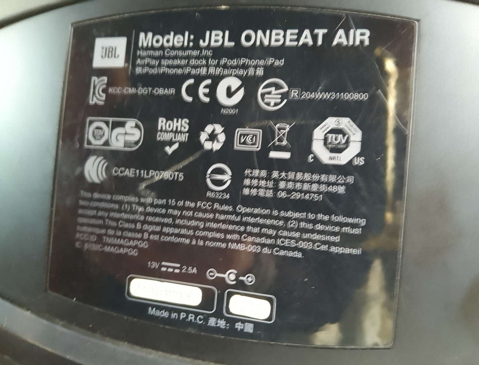 Højttaler, JBL, Onbeat Air