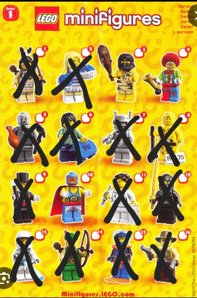 Lego Minifigures Minifigurer 1-8