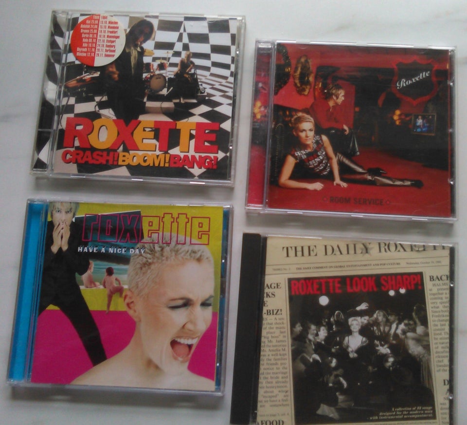 Roxette: 4 Cd'er Stk. 25 kr., rock