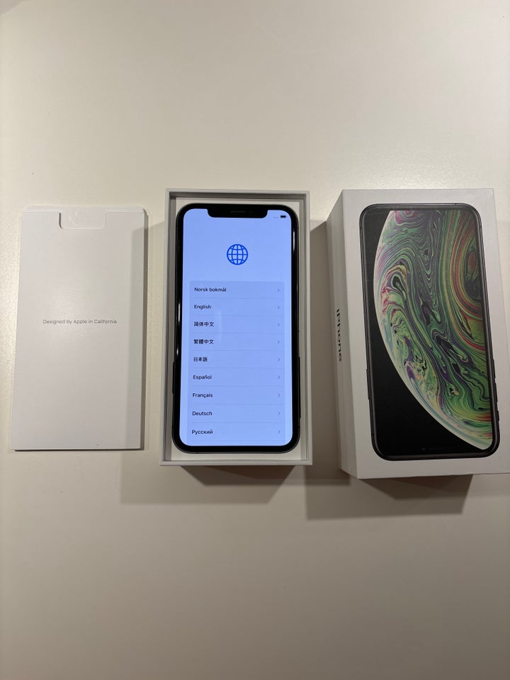 iPhone XS, 64 GB, sort