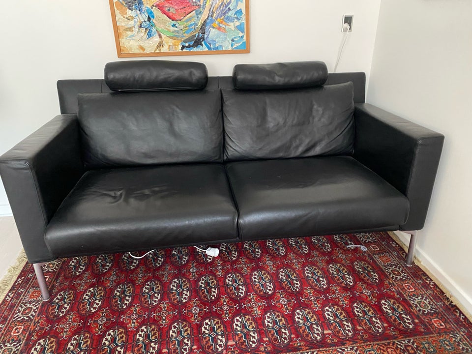 Sofa, læder, 2 pers.