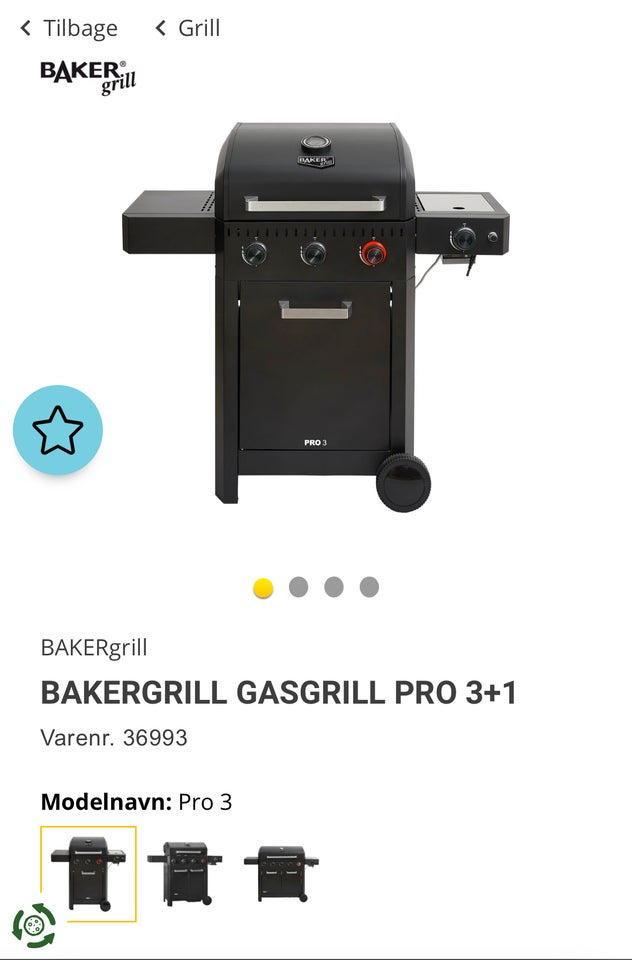 Gasgrill, Bager Pro