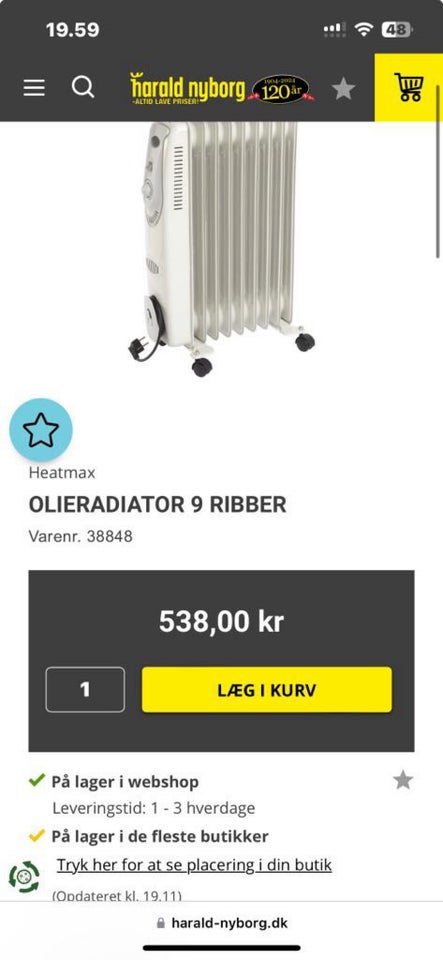 Olieradiator, Heatmax