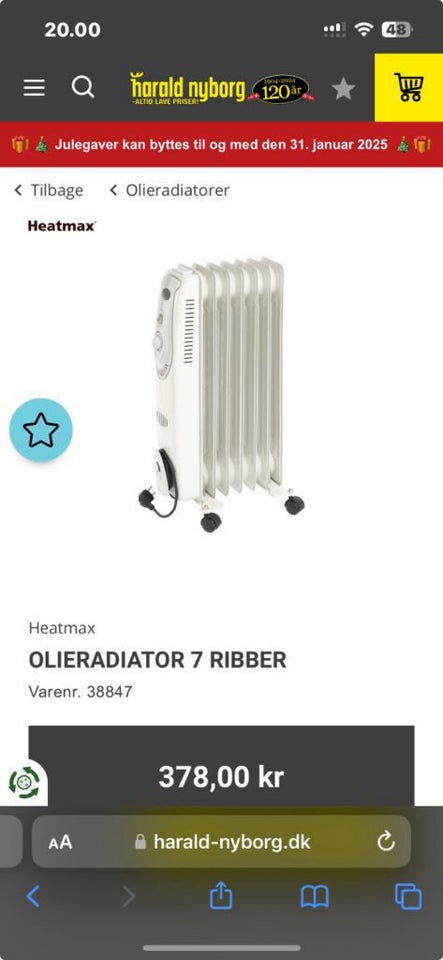 Olieradiator, Heatmax