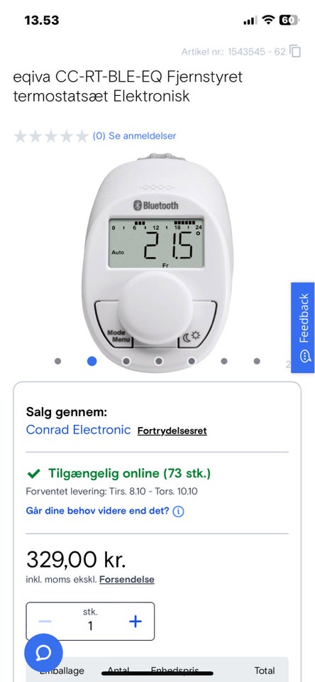 Termostat, Eqiva