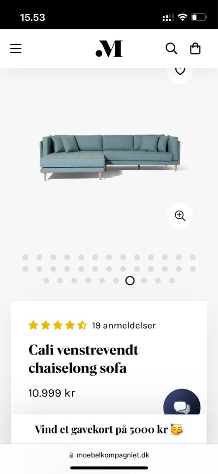 Sofa polyester 5 pers