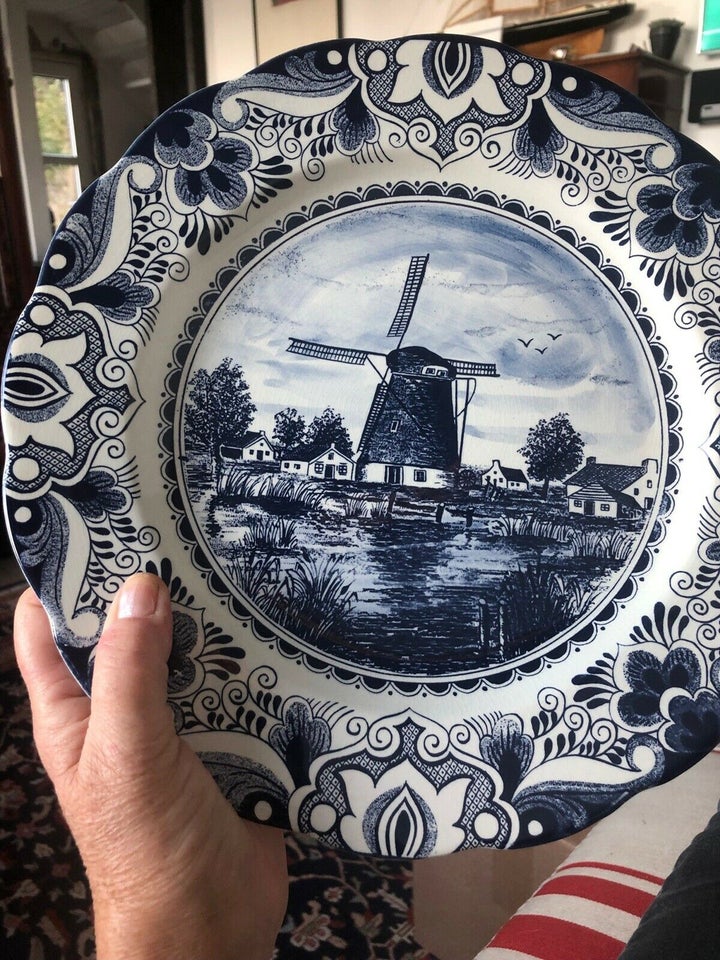 Porcelæns platte  Delfts