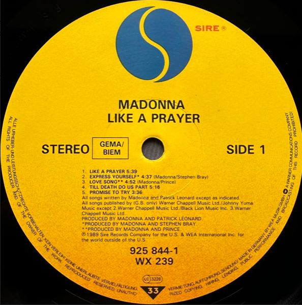 LP, Madonna