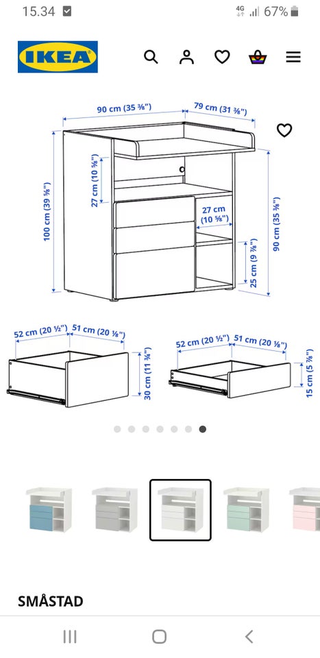 Puslebord IKEA