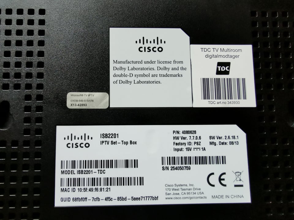 Iptv set top box, Cisco, Isb 2201