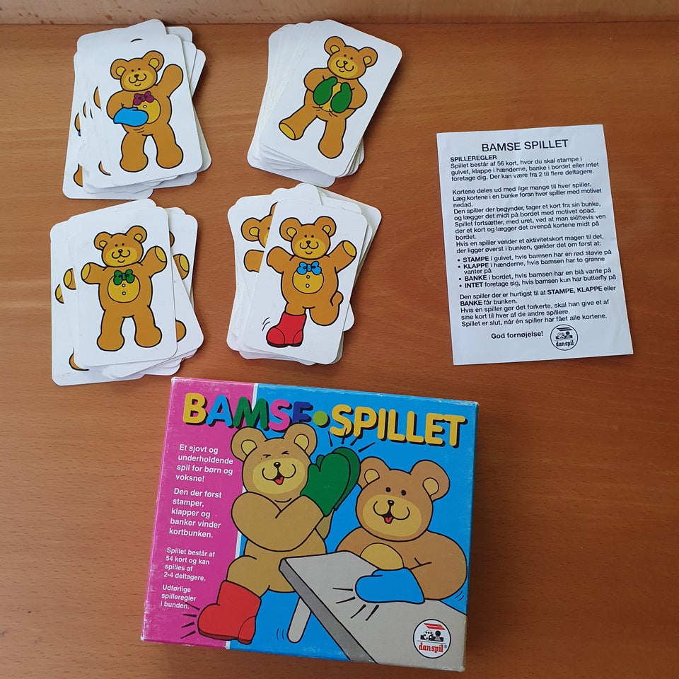 Bamse Spillet, kortspil