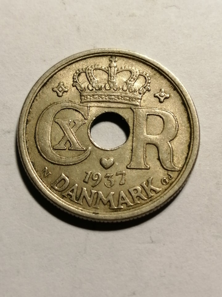 Danmark, mønter, 25 øre