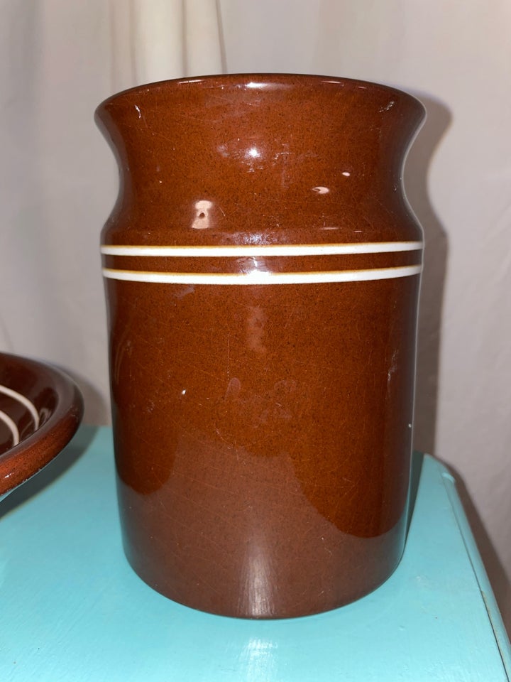 Keramik, Høj krukke / vase + brun