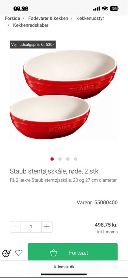 Porcelæn, Stenhøjskåle , STAUB