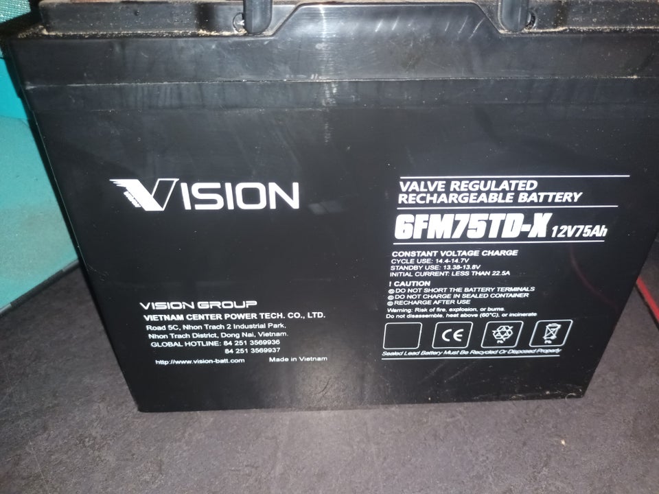 Batterier, Vision 6fm75td-x