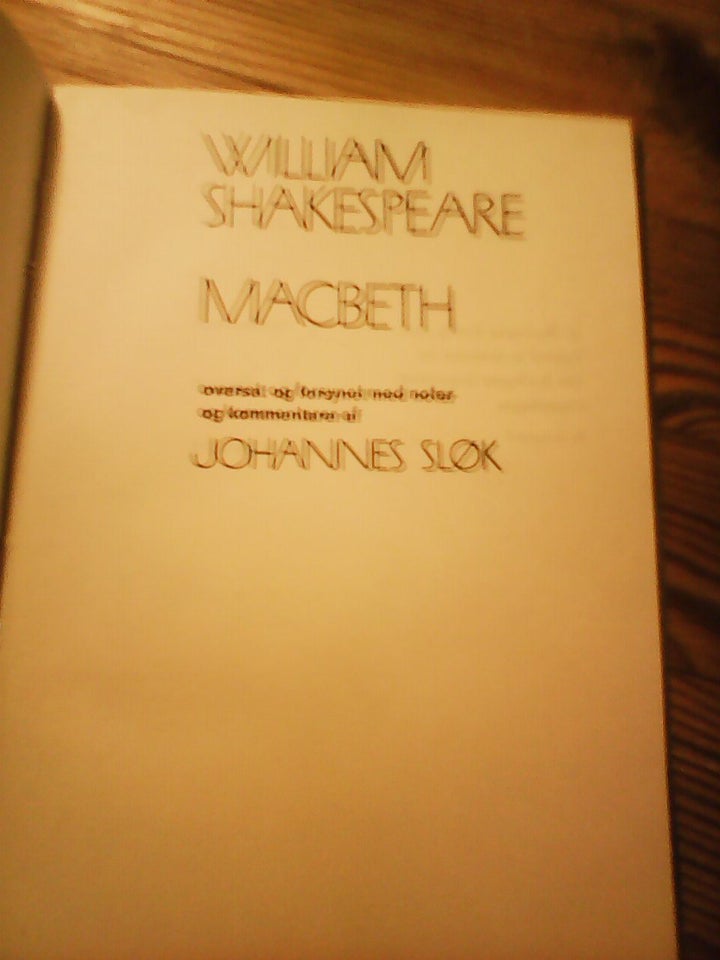 Macbeth, William Shakespeare -