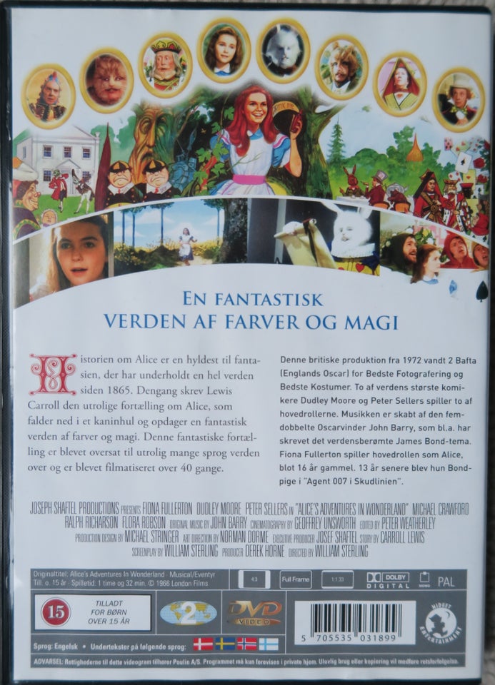 Alice i eventyrland, DVD, eventyr