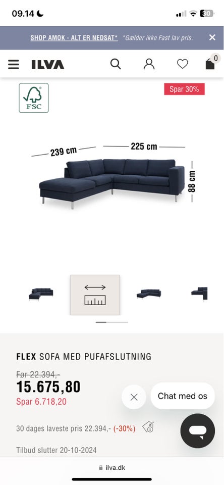 Sofa, Flex modulsofa Ilva