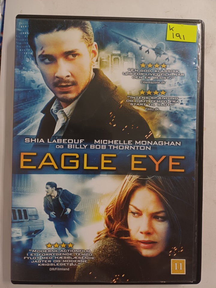 Eagle Eye, DVD, action