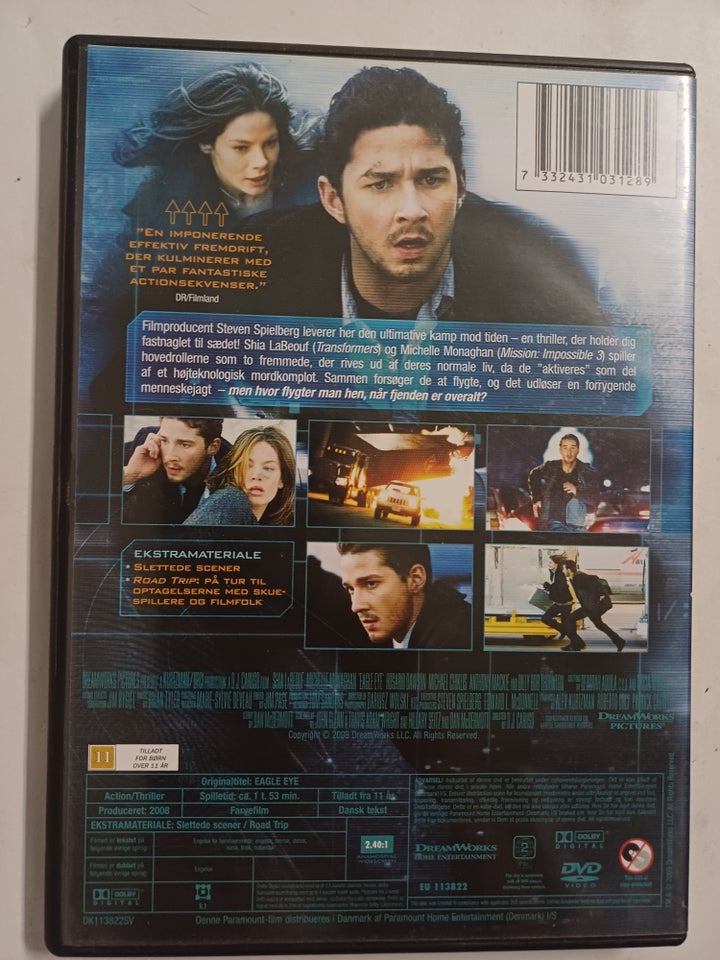 Eagle Eye, DVD, action