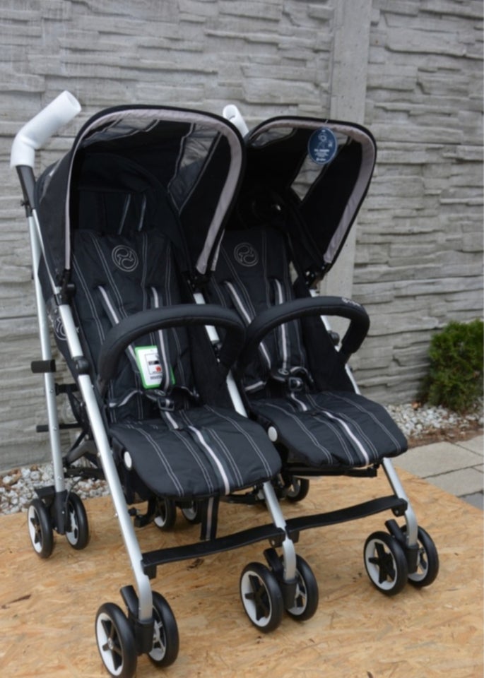 Barnevogn Cybex twin black