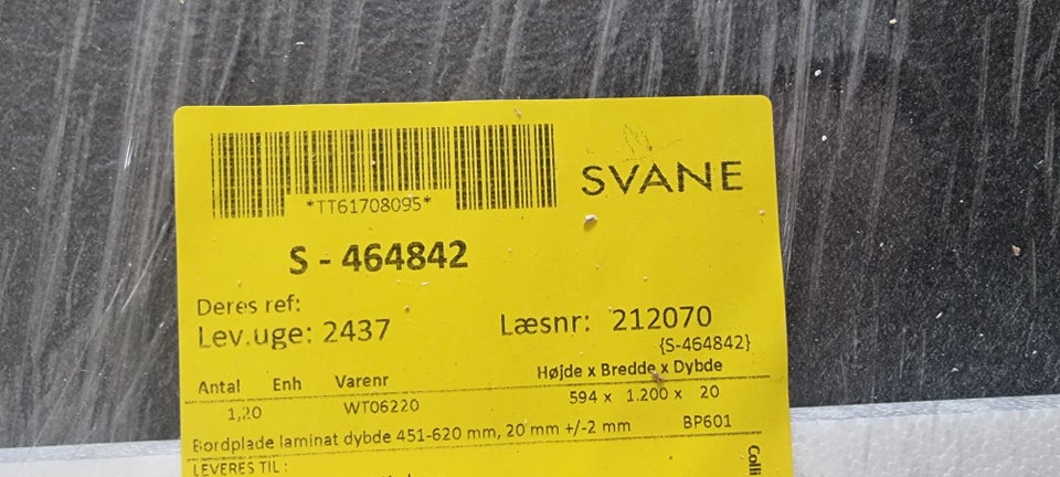 Bordplade, Svane laminat