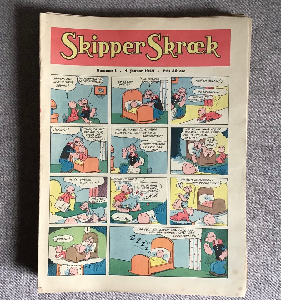 Skipper Skræk 1949, Tegneserie