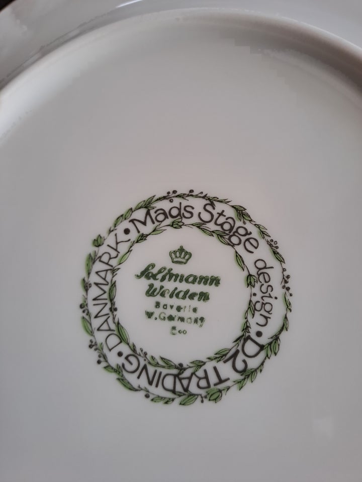 Porcelæn, Spise og kaffestel, Mads