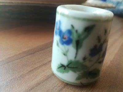 Porcelæn Mini lysestage 3 cm høj