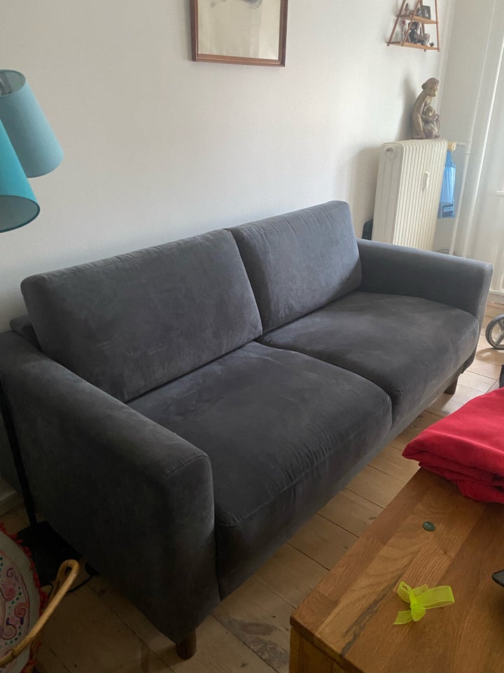 Sofa, velour, 2 pers.