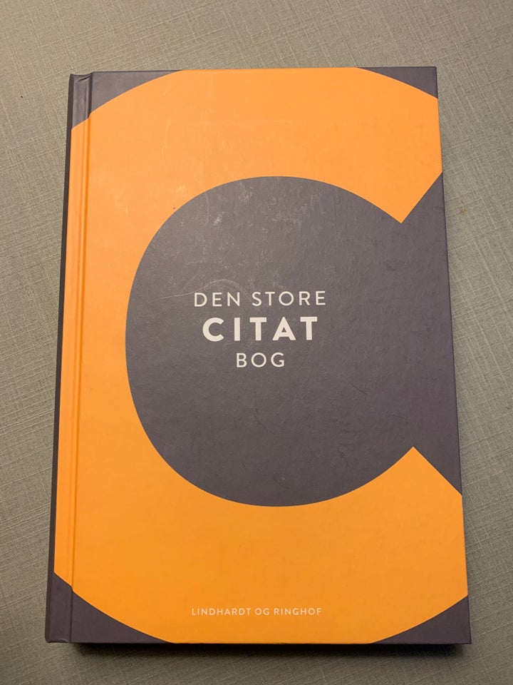 Den store citat bog, Udvalgt af