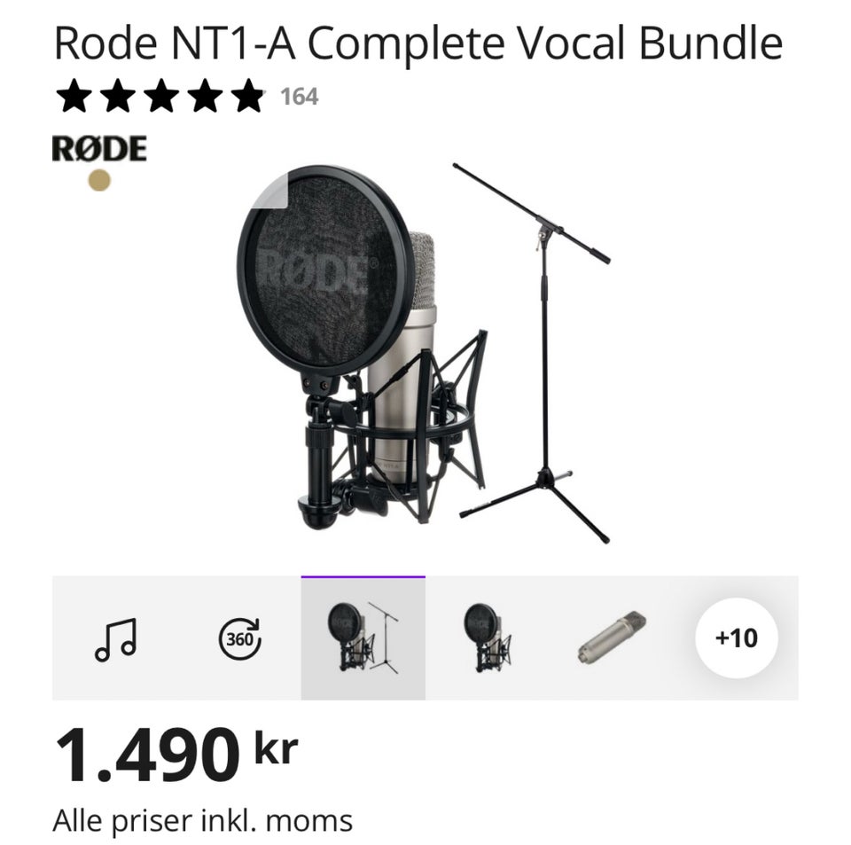 Mikrofon og stativ, Røde NT1-a