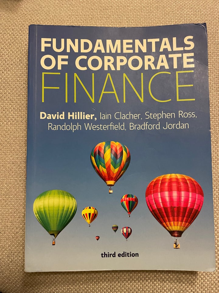 Fundamentals of corporate finance