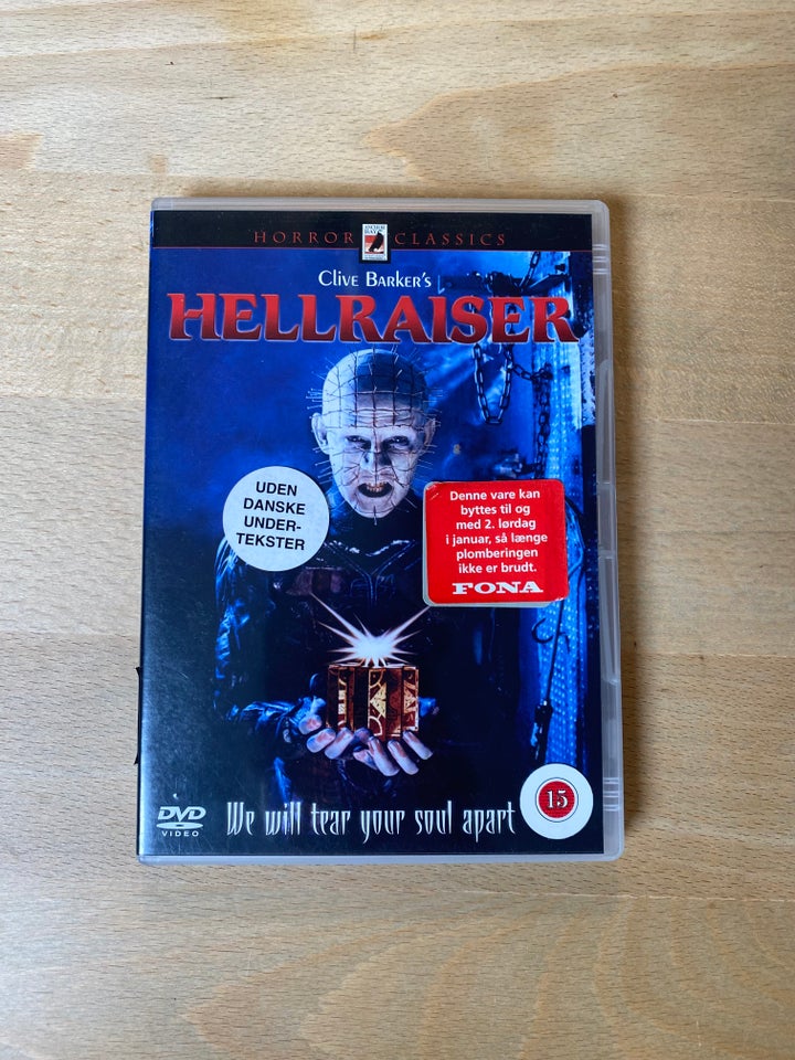 Hellraiser (1987), DVD, gyser