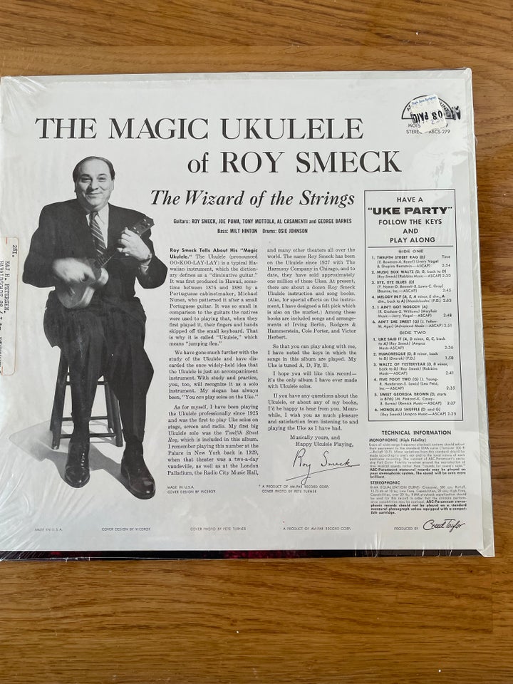 LP Roy Smeck The Magic Ukule of Roy